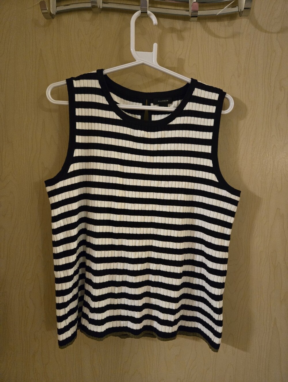 NWOT Halogen Striped Sweater Tank (M)